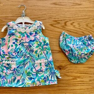 Lilly Pulitzer Multicolor Baby Dress with Bloomers
